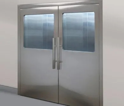 Maximum size of full-buried swing door